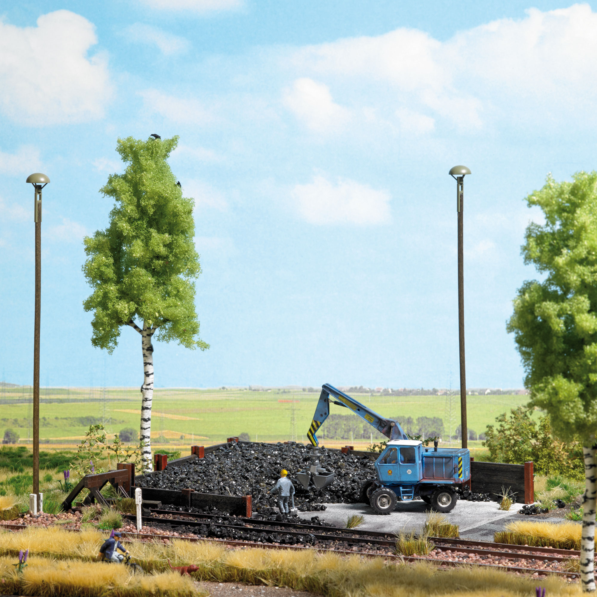 Bekohlung mit Bagger