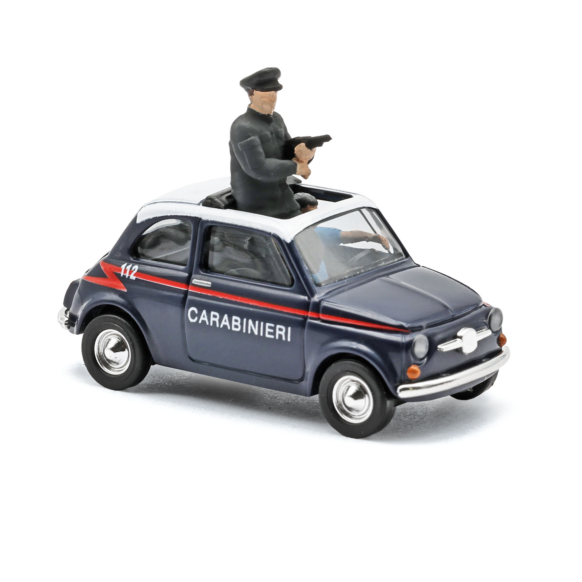 Fiat 500, Carabinieri mit 2 Polizisten