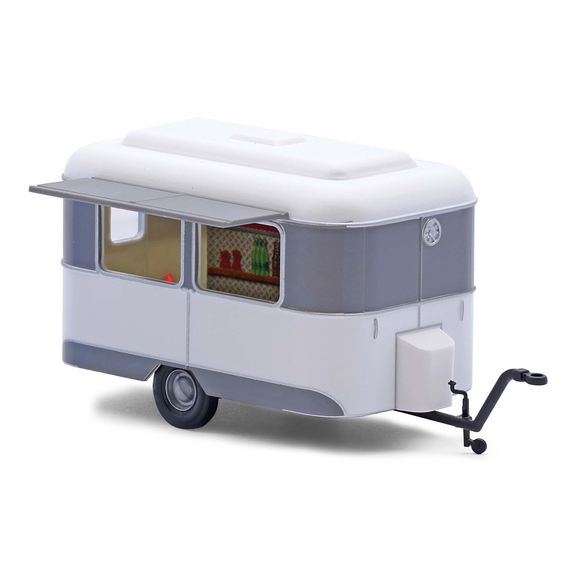 Nagetusch Verkaufswagen, Grau/Weiß