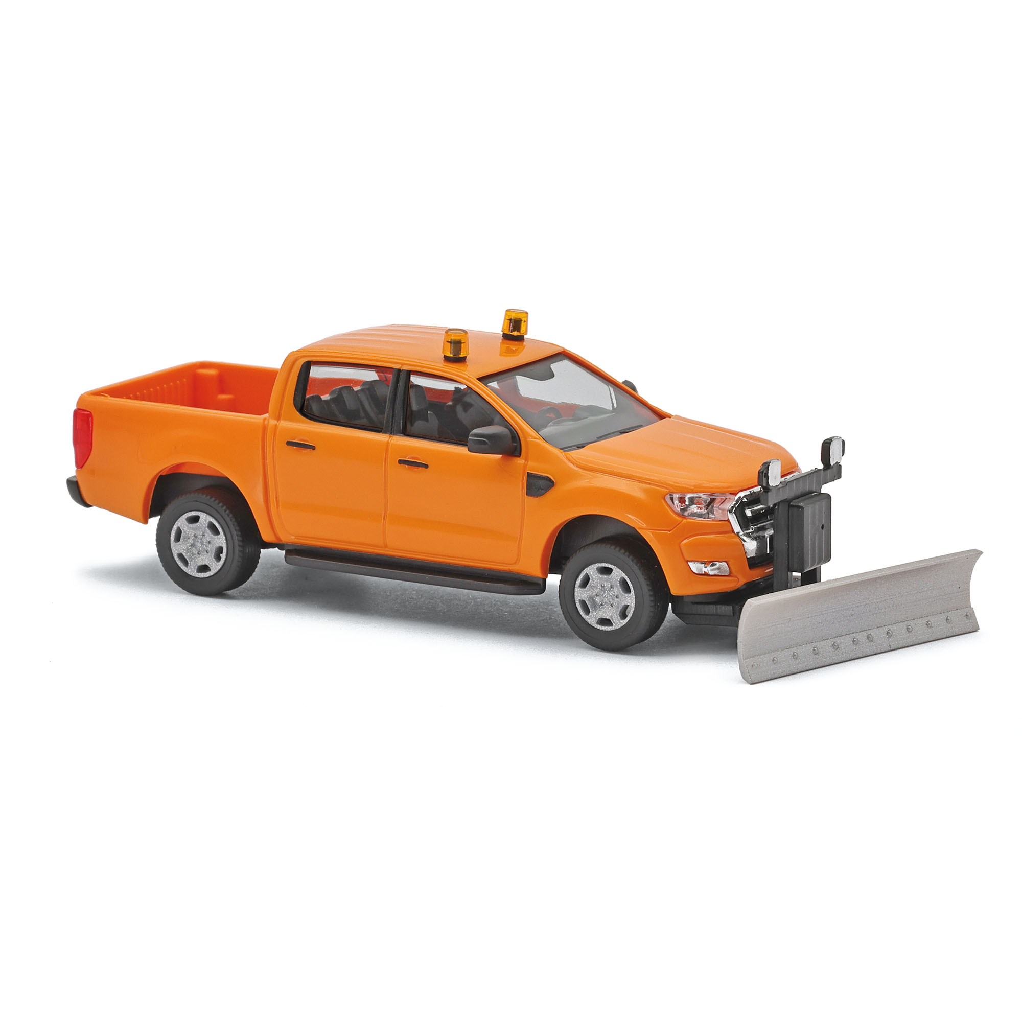 Ford Ranger Pritsche, Orange mit Schneepflug