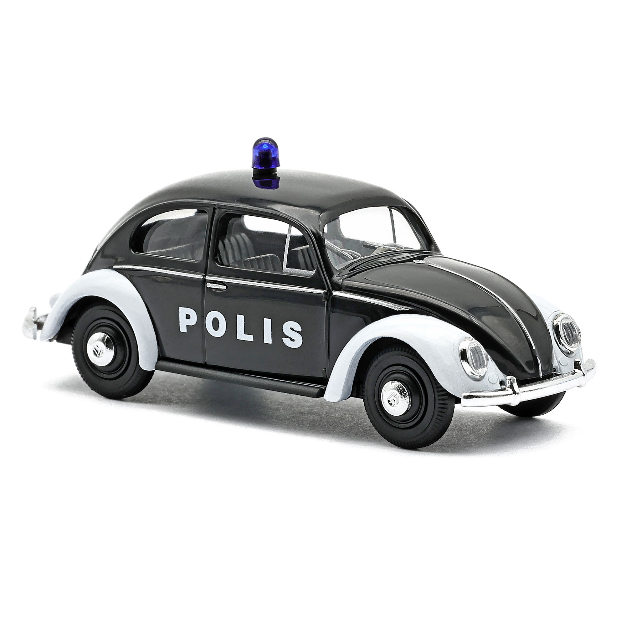 VW Käfer mit Ovalfenster, Polis, Polizei Schweden