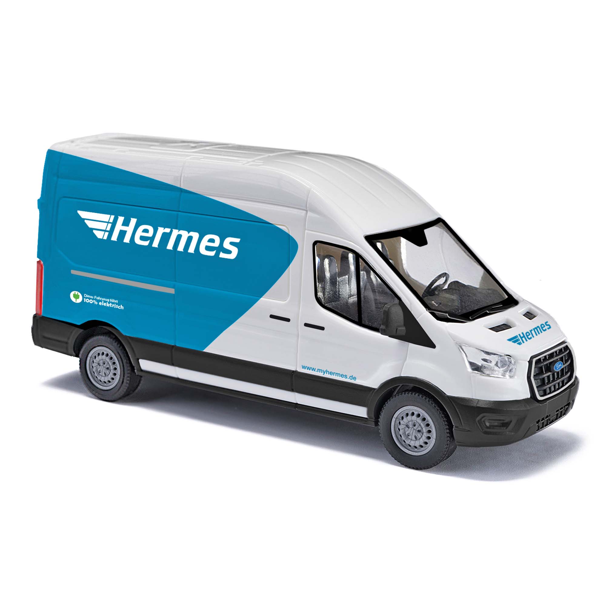 Ford Transit Hochdach Kastenwagen, Hermes 100% elektrisch