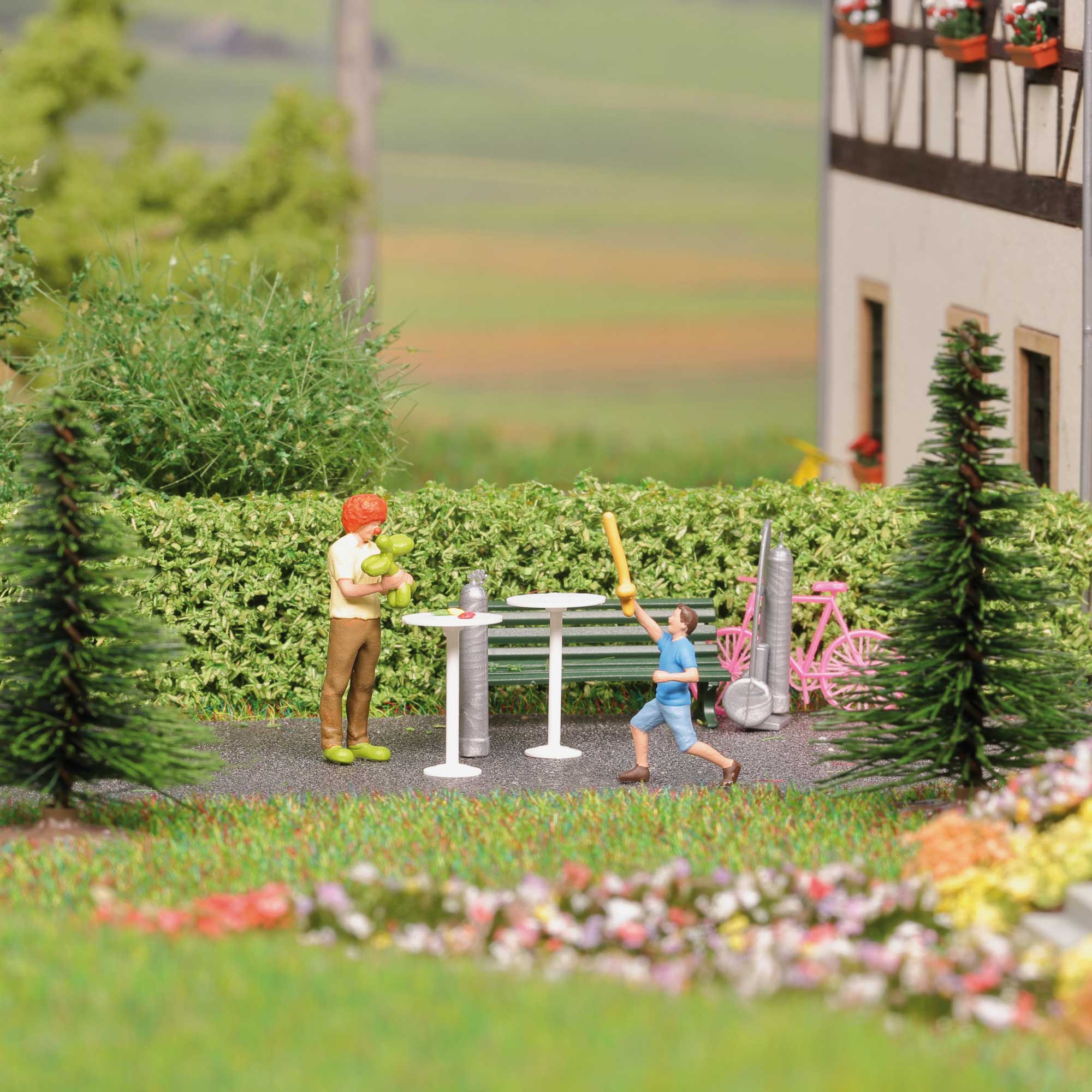 Action Set: Clown mit Luftballons