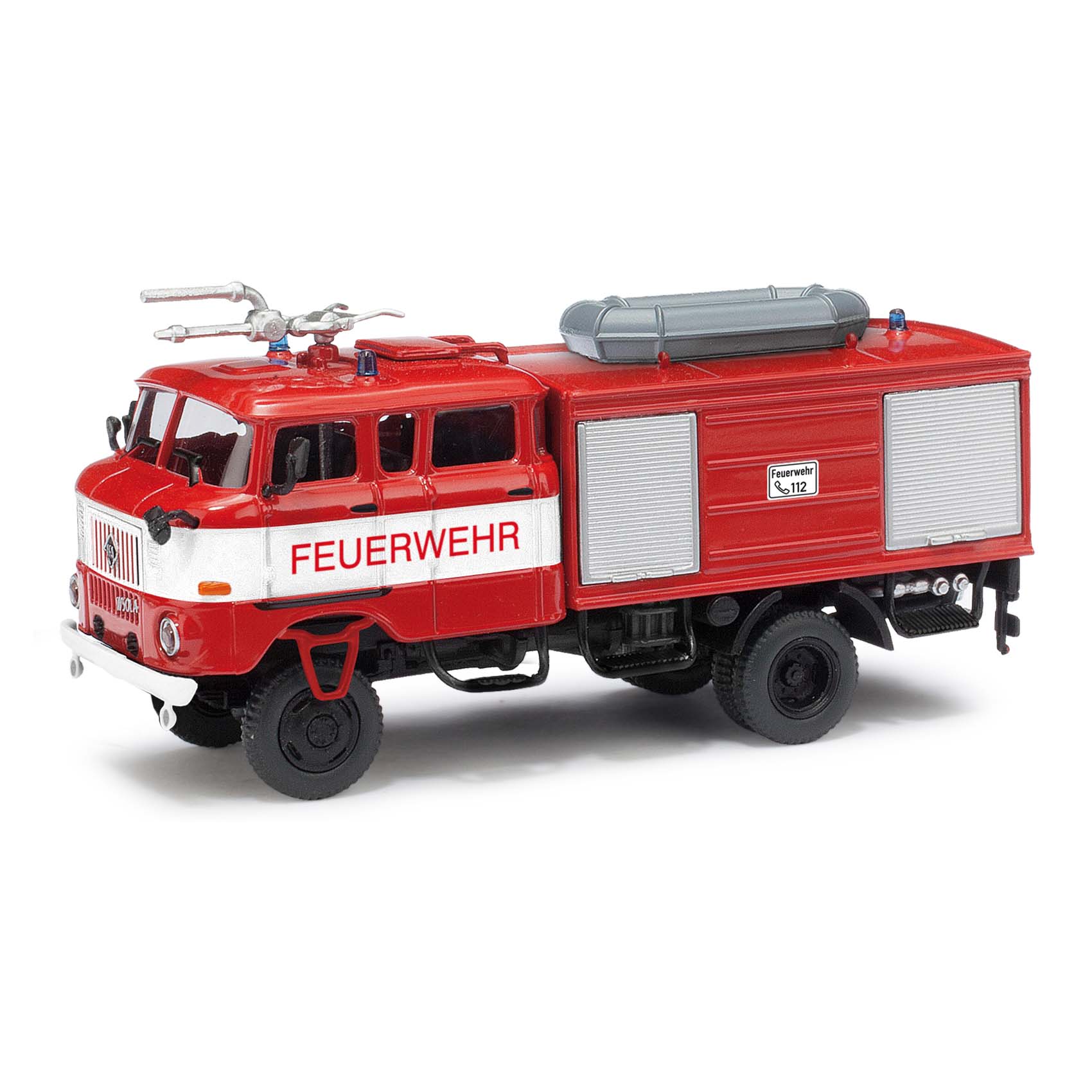 ESPEWE: IFA W50 LA TLF16 Feuerwehr mit Schlauchboot