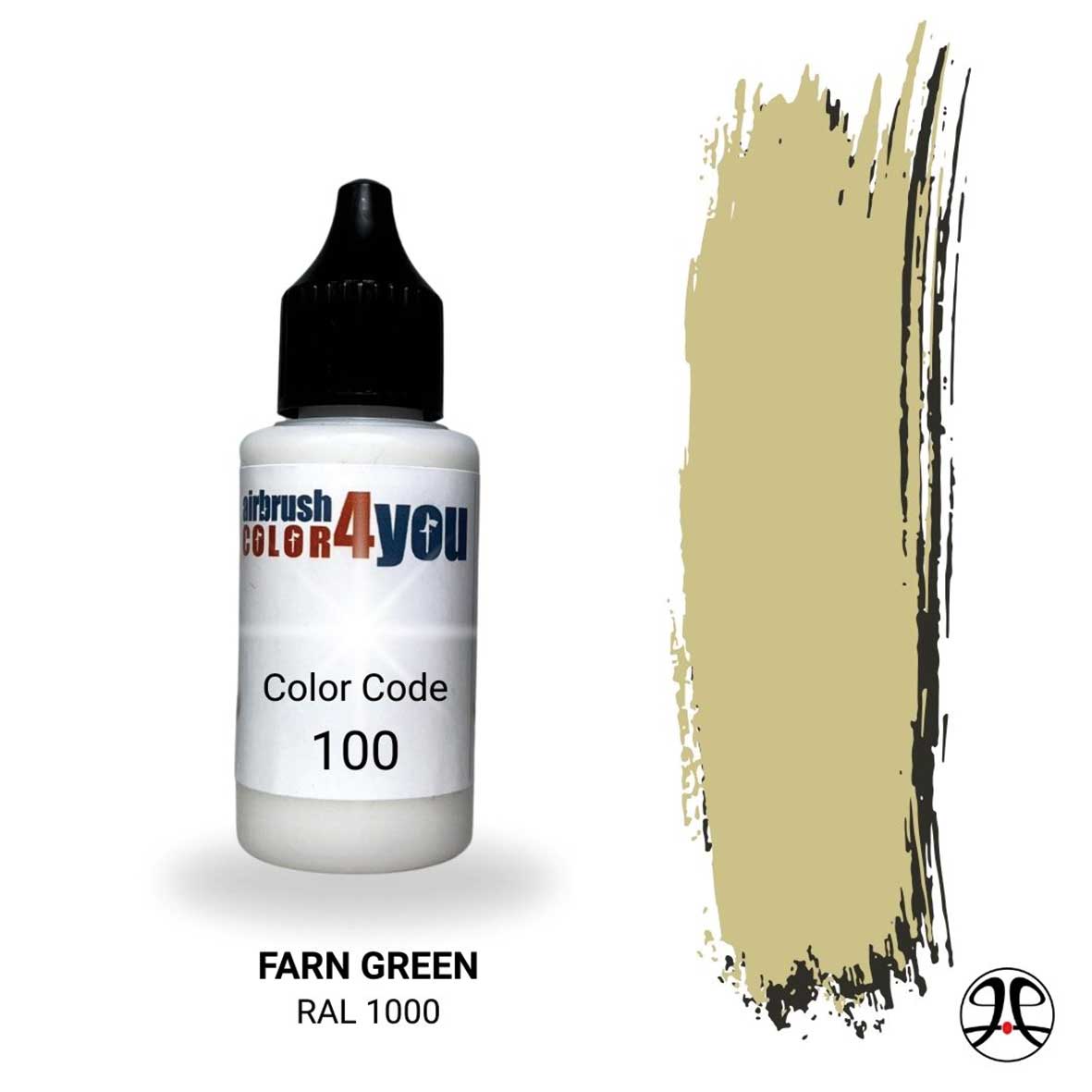 Acrylfarbe Grünbeige