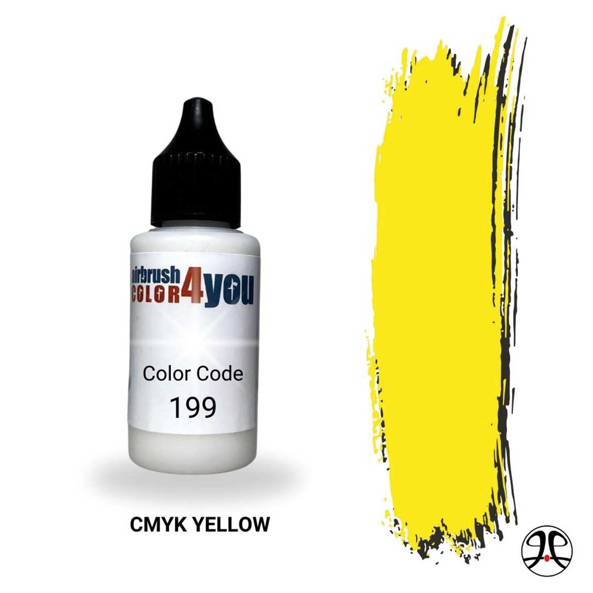 Acrylfarbe CMYK Gelb