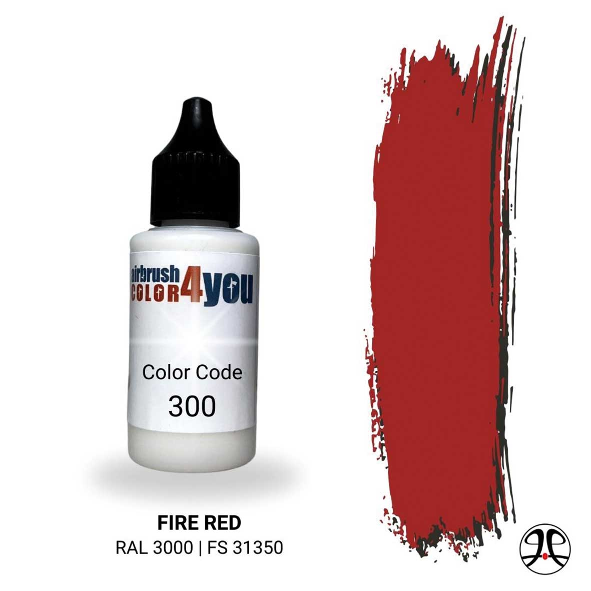 Acrylfarbe Feuerrot