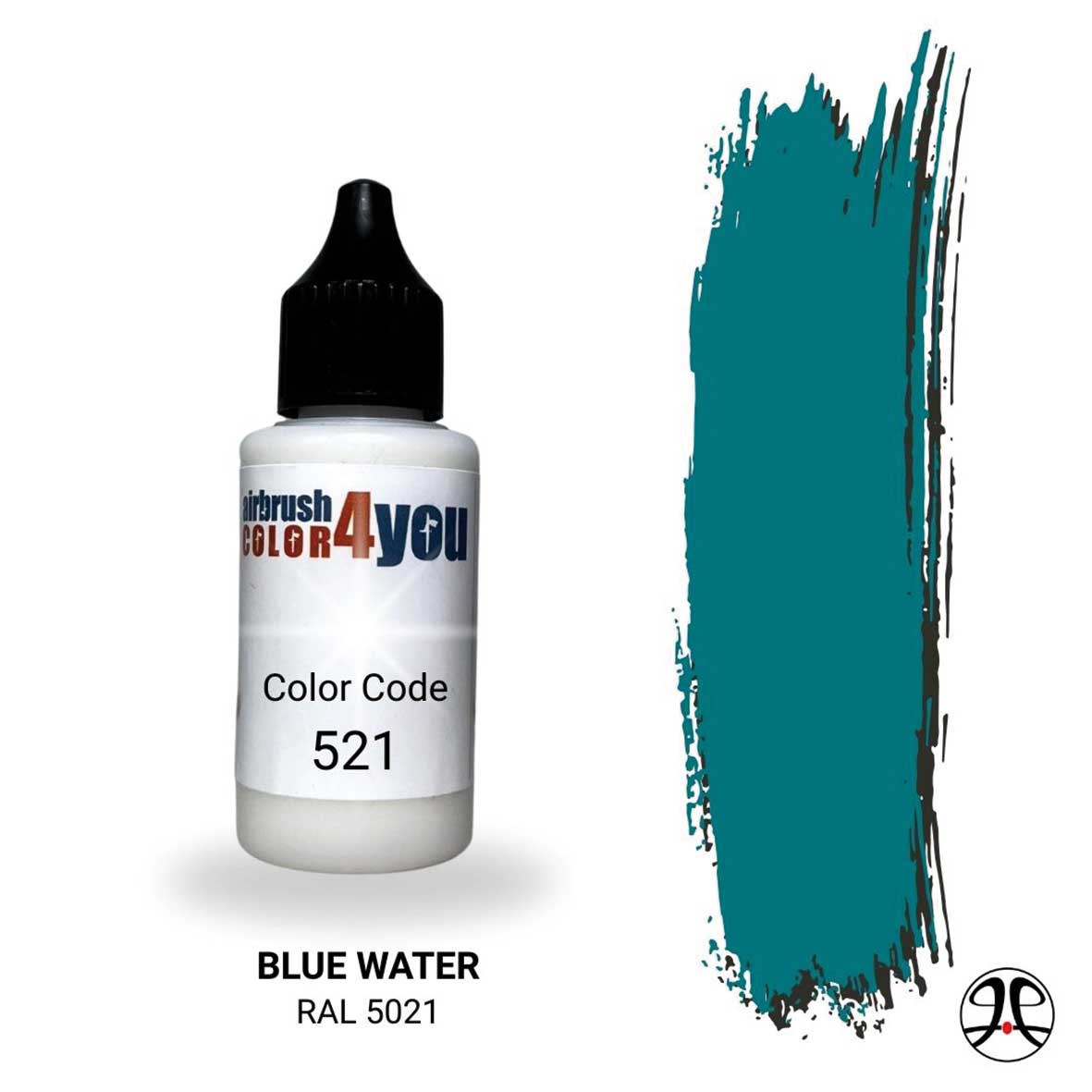 Acrylfarbe Wasserblau