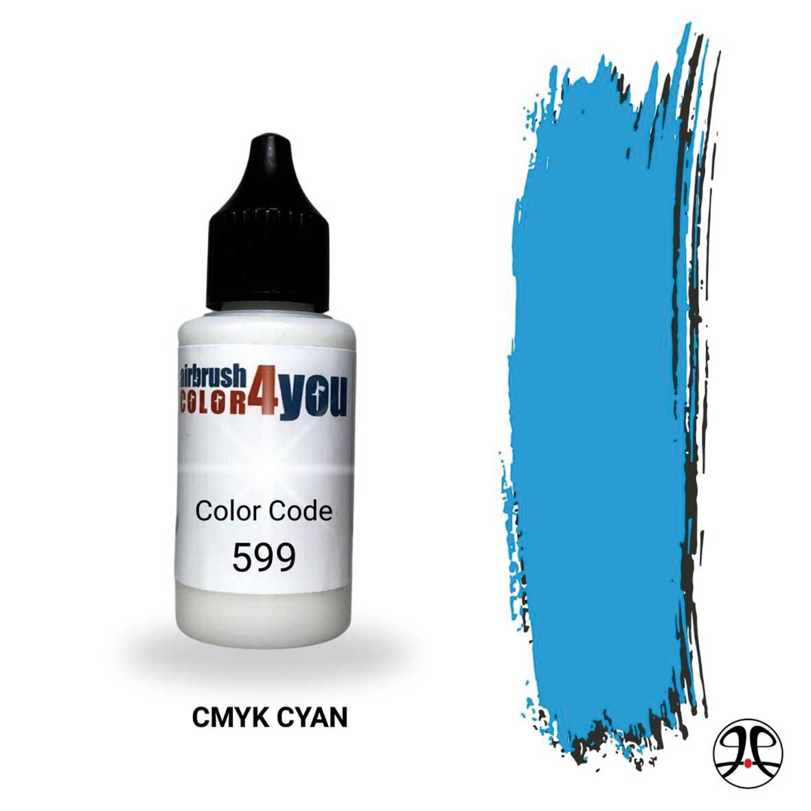 Acrylfarbe CMYK Blaugrün