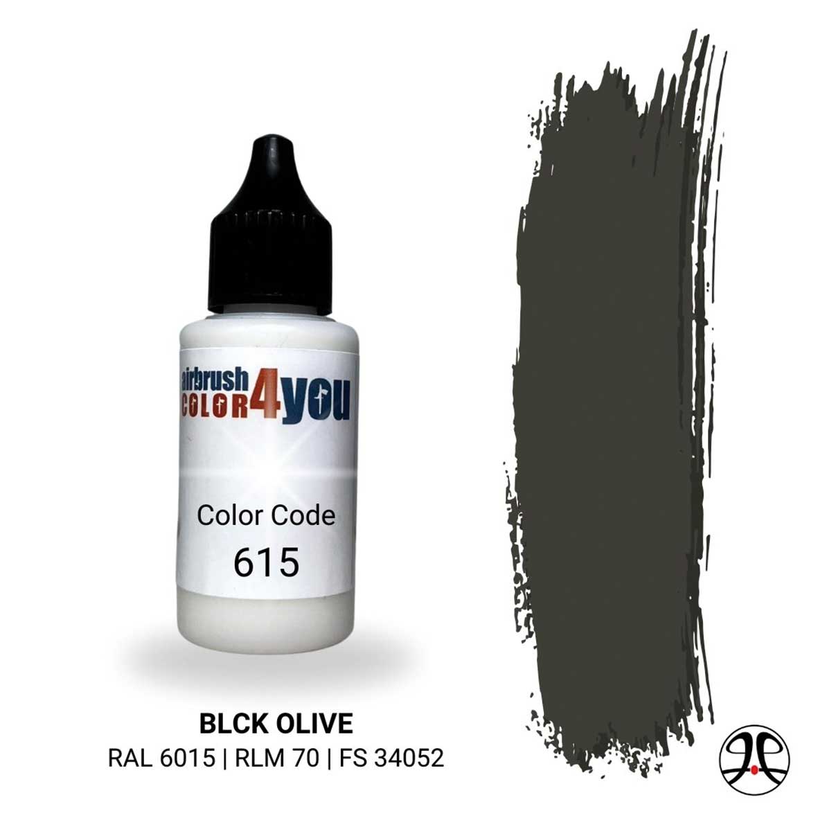 Acrylfarbe Schwarzoliv