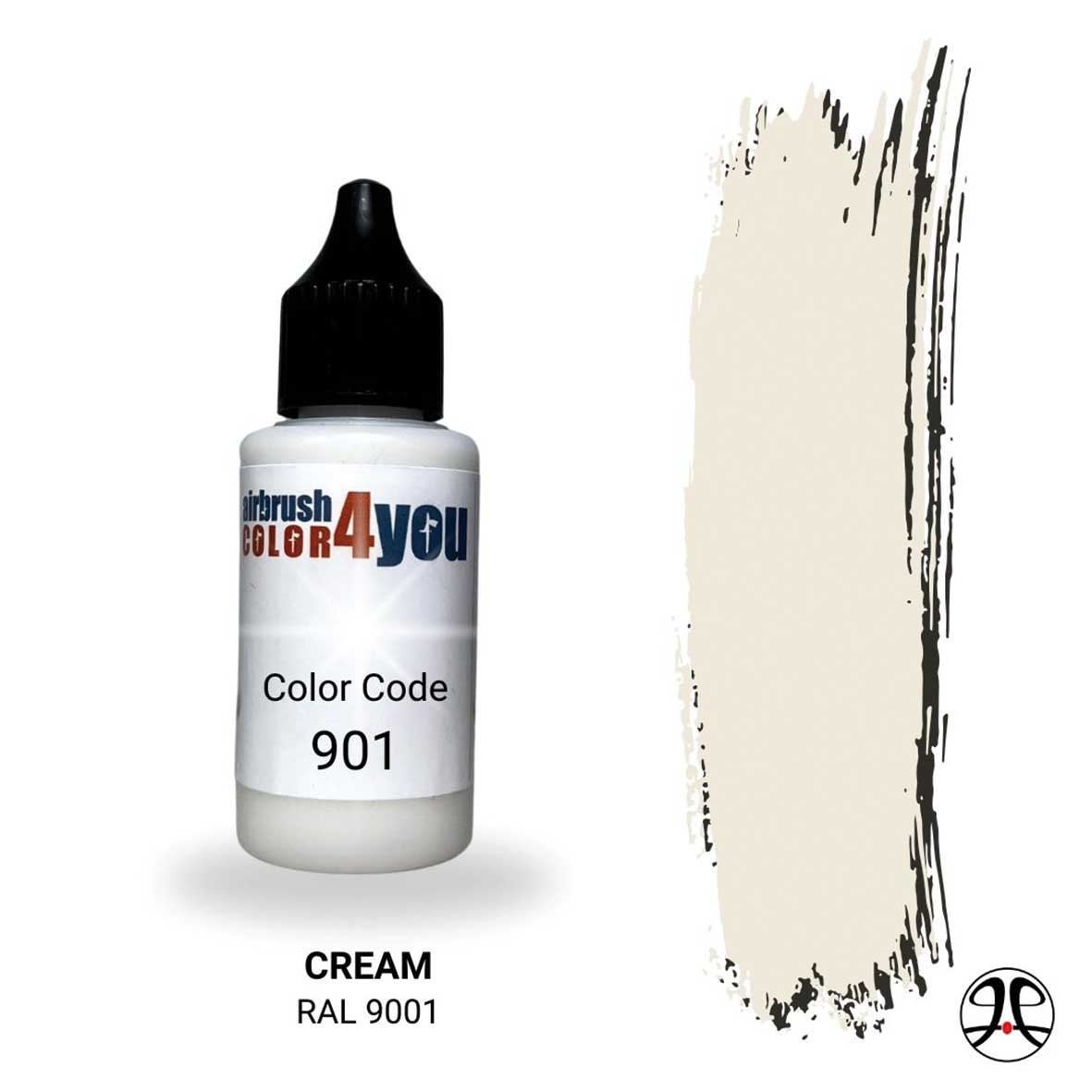 Acrylfarbe Cremeweiß