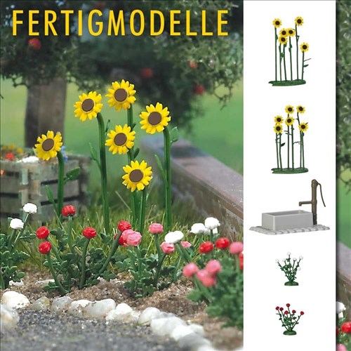 -4001738012323-Sonnenblumen und Rosen, fertig montiert