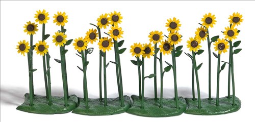 -4001738012408-24 Sonnenblumen, fertig montiert