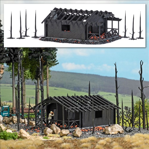 -4001738018530-Abgebrannte Waldhütte