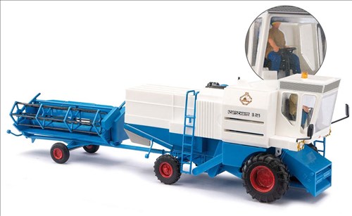 40176-Mähdrescher Fortschr.E 514, FDJ + Fahrer-4001738401769