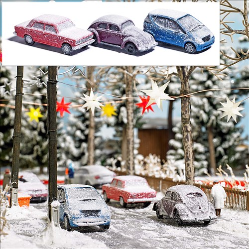 -4001738890105-Drei verschneite Autos