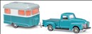 48243-Chevrolet Pick-up, + Nagetusch Wohnwagen-4001738482430