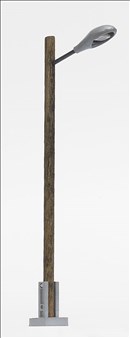-4001738087345-Straßenleuchte mit Holzmast
