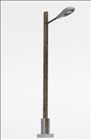 -4001738087444-Straßenleuchte mit Holzmast