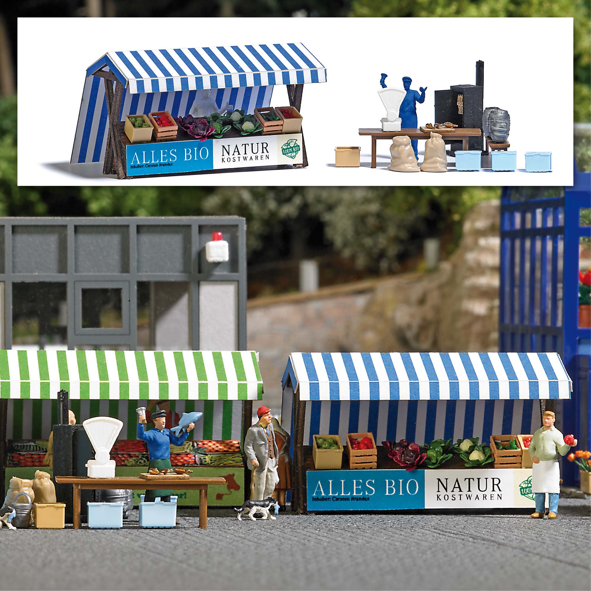 -4001738018233-Marktstände Bio-Gemüse & Räucherfisch