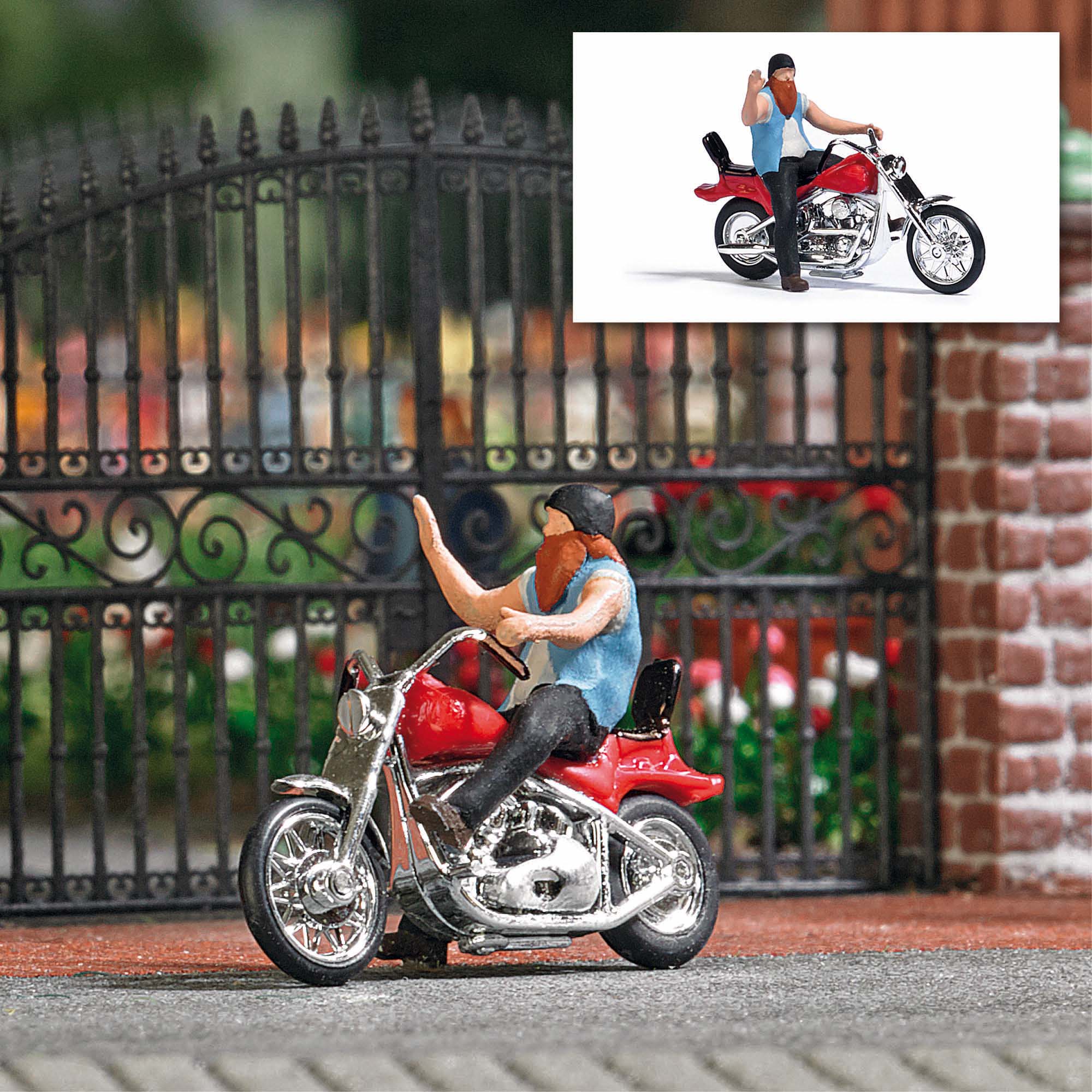 -4001738078619-Action Set: US Motorrad mit Biker