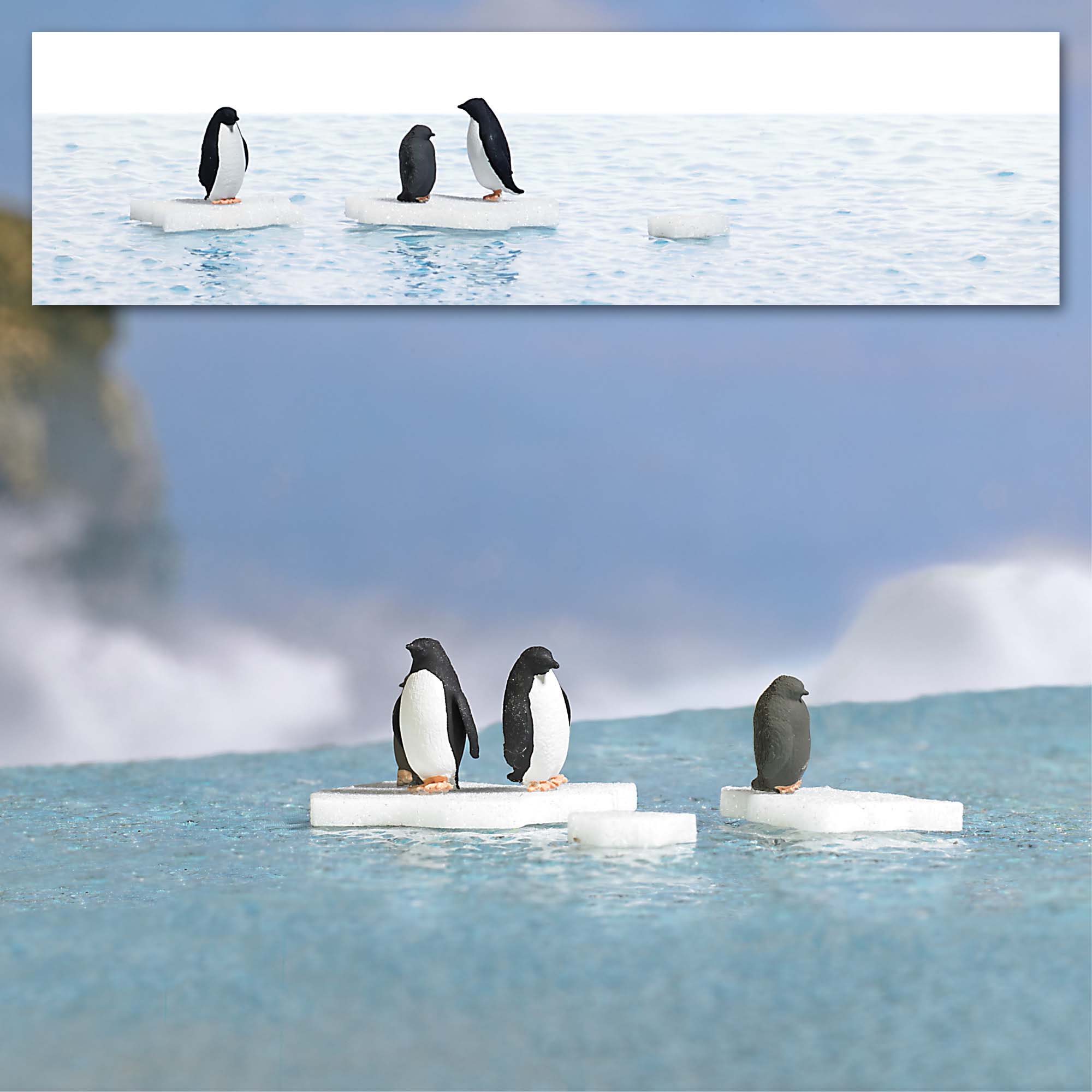 -4001738079234-Action Set: Pinguine auf Eisschollen
